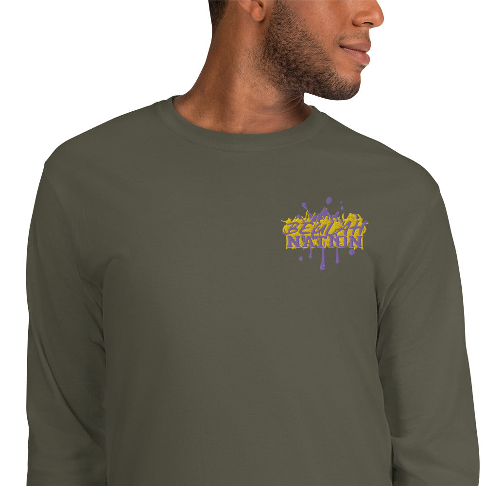 Beulah Nation - Men's Embroidered Long Sleeve Shirt