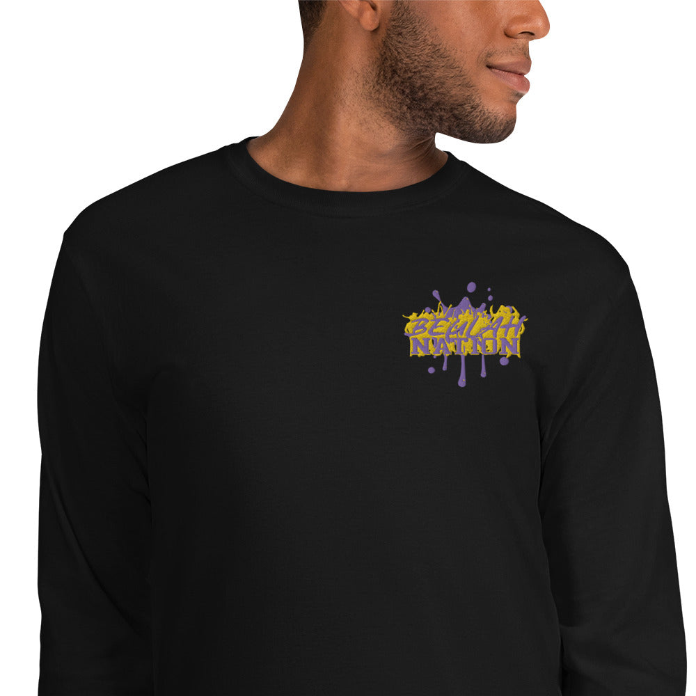 Beulah Nation - Men's Embroidered  Long Sleeve Shirt