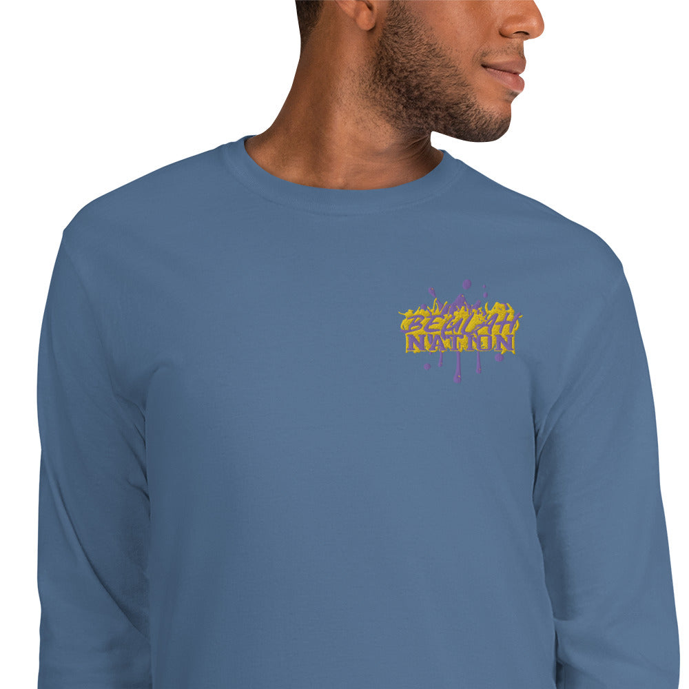 Beulah Nation - Men's Embroidered  Long Sleeve Shirt