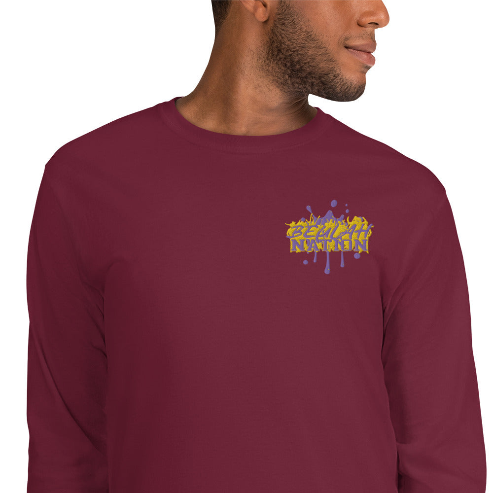 Beulah Nation - Men's Embroidered  Long Sleeve Shirt