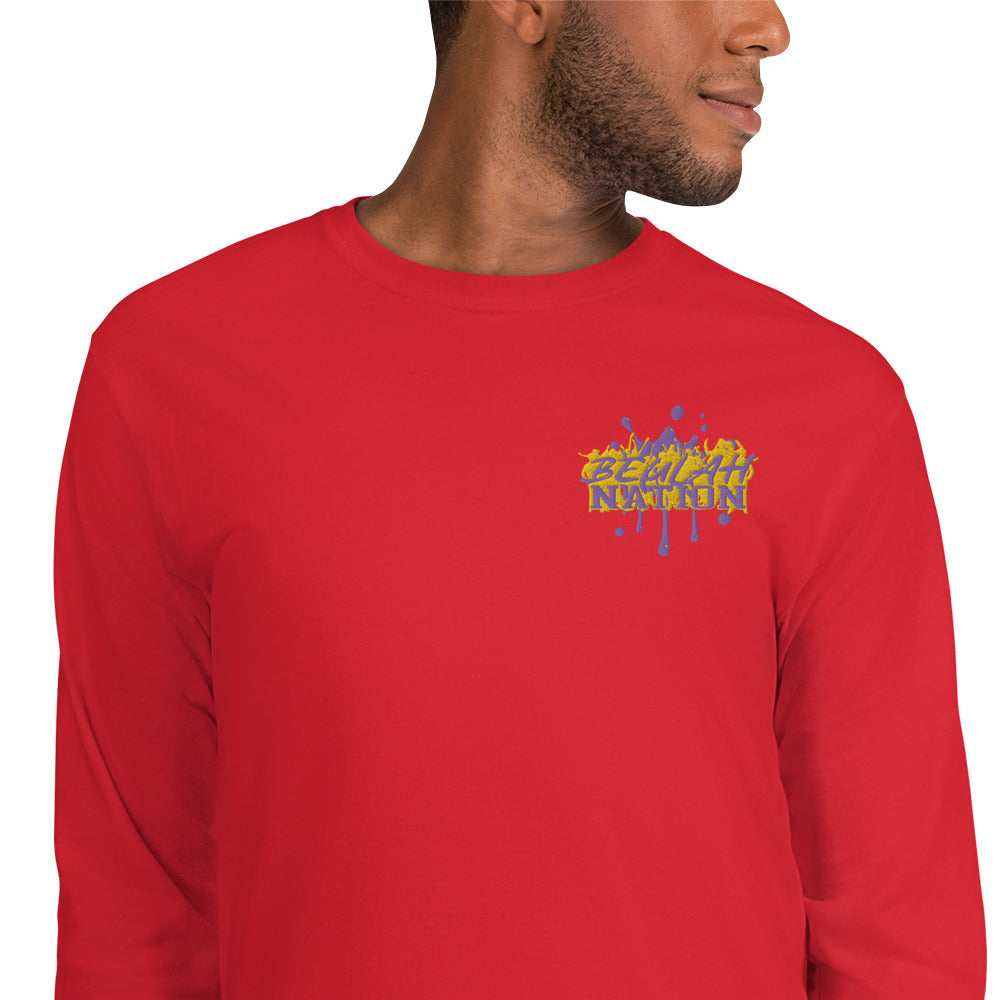 Beulah Nation - Men's Embroidered  Long Sleeve Shirt