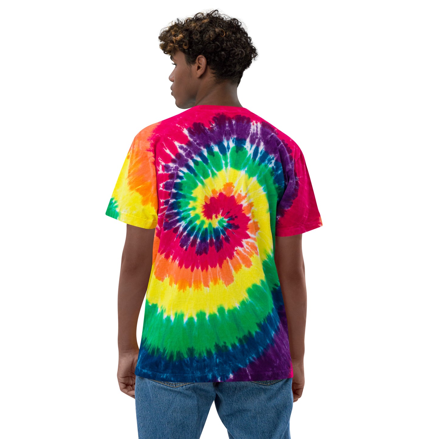 Logo - Oversized tie-dye t-shirt