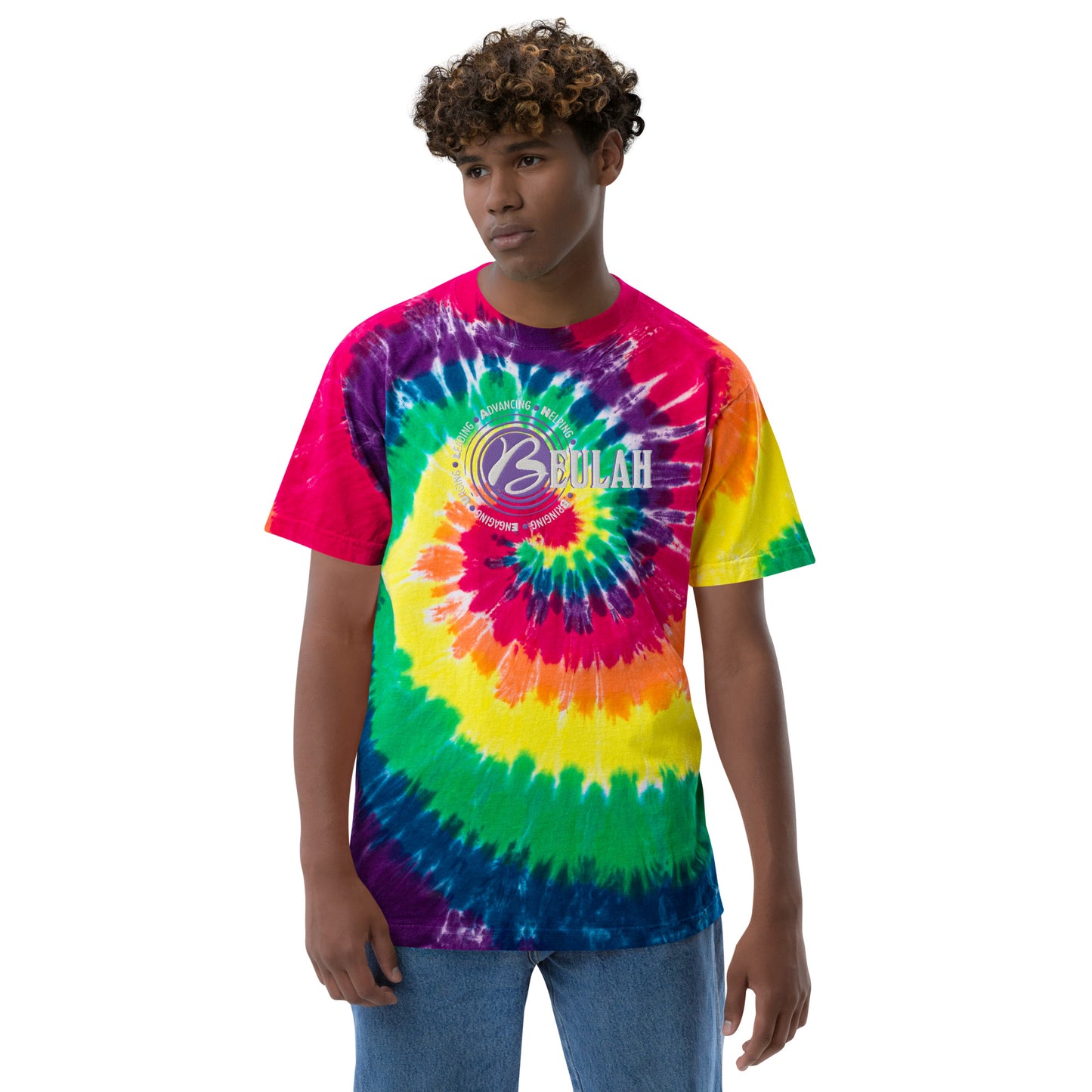 Logo - Oversized tie-dye t-shirt