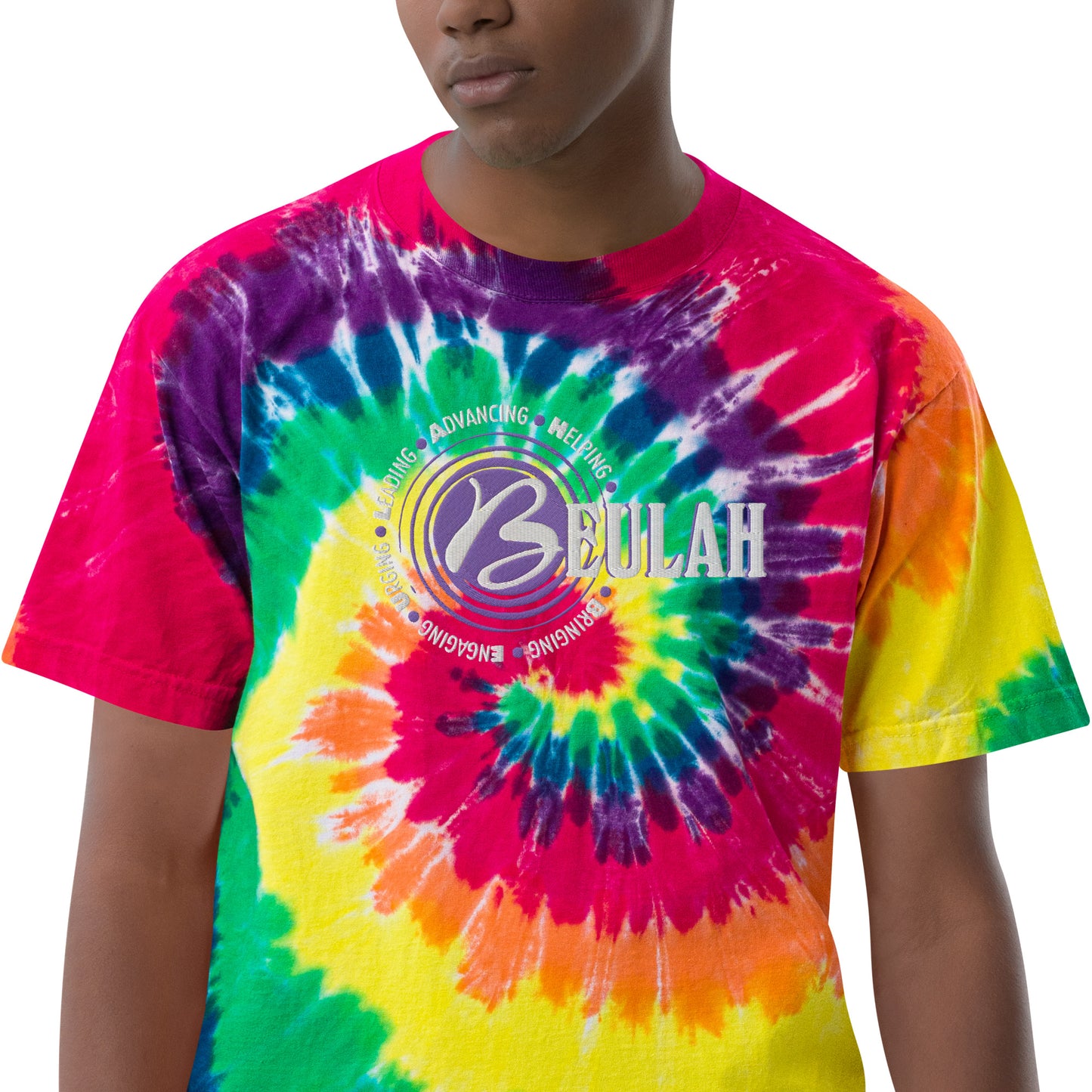 Logo - Oversized tie-dye t-shirt