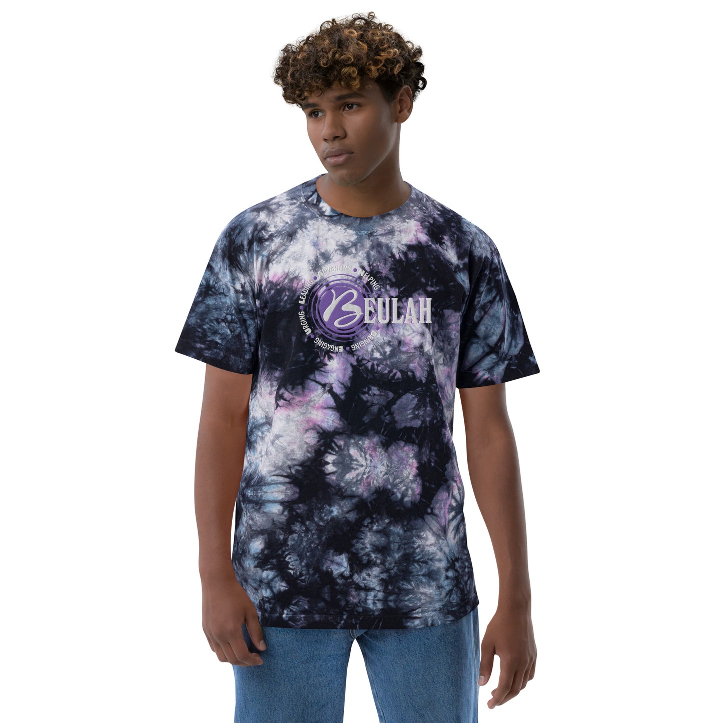 Logo - Oversized tie-dye t-shirt