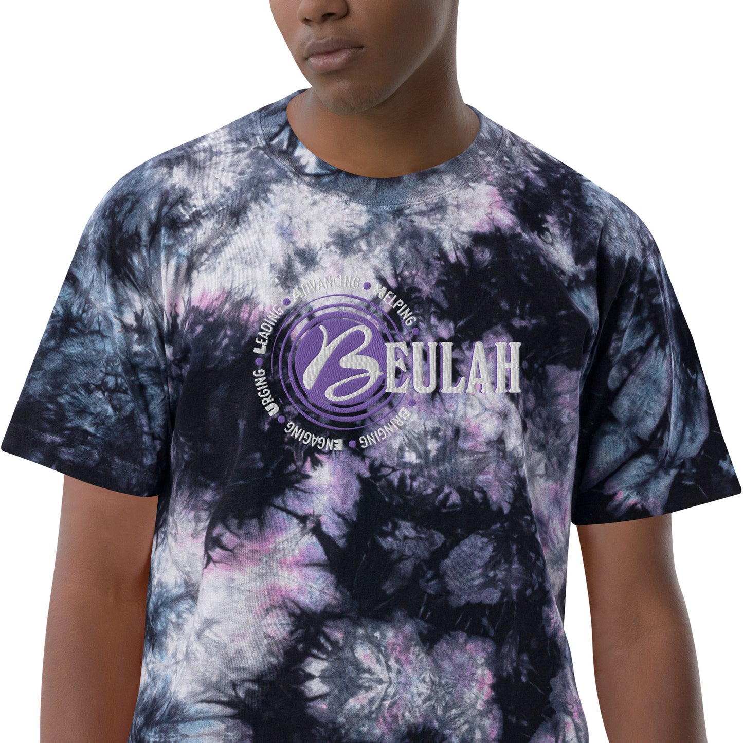 Logo - Oversized tie-dye t-shirt