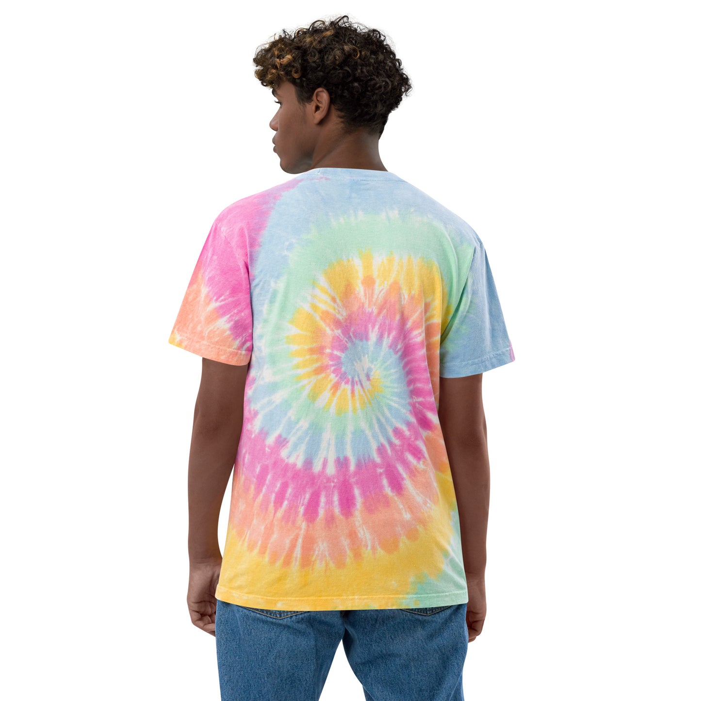 Logo - Oversized tie-dye t-shirt