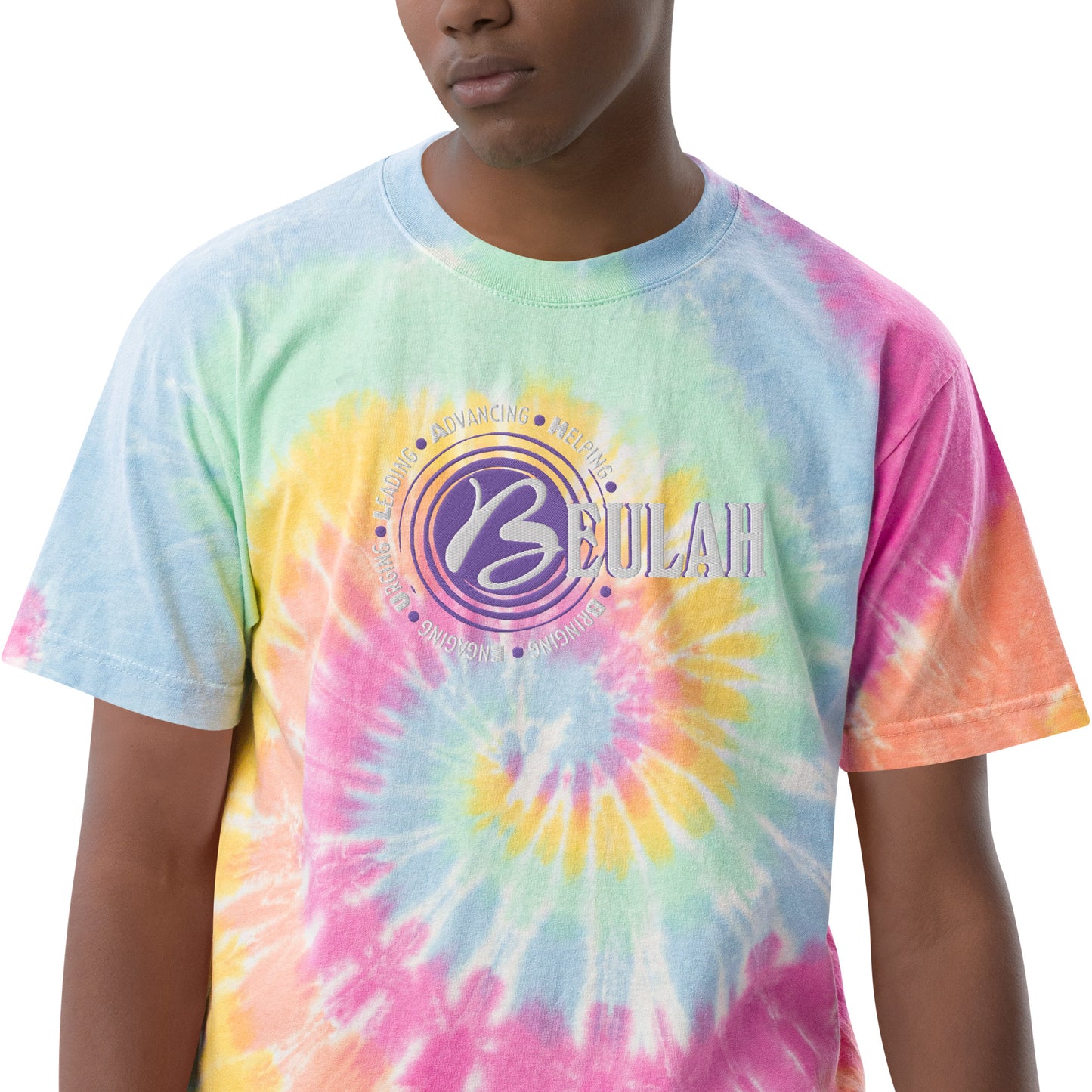 Logo - Oversized tie-dye t-shirt