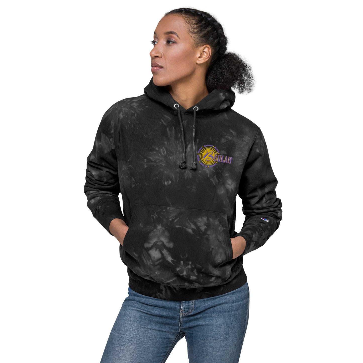 Logo - Women's Champion tie-dye hoodie