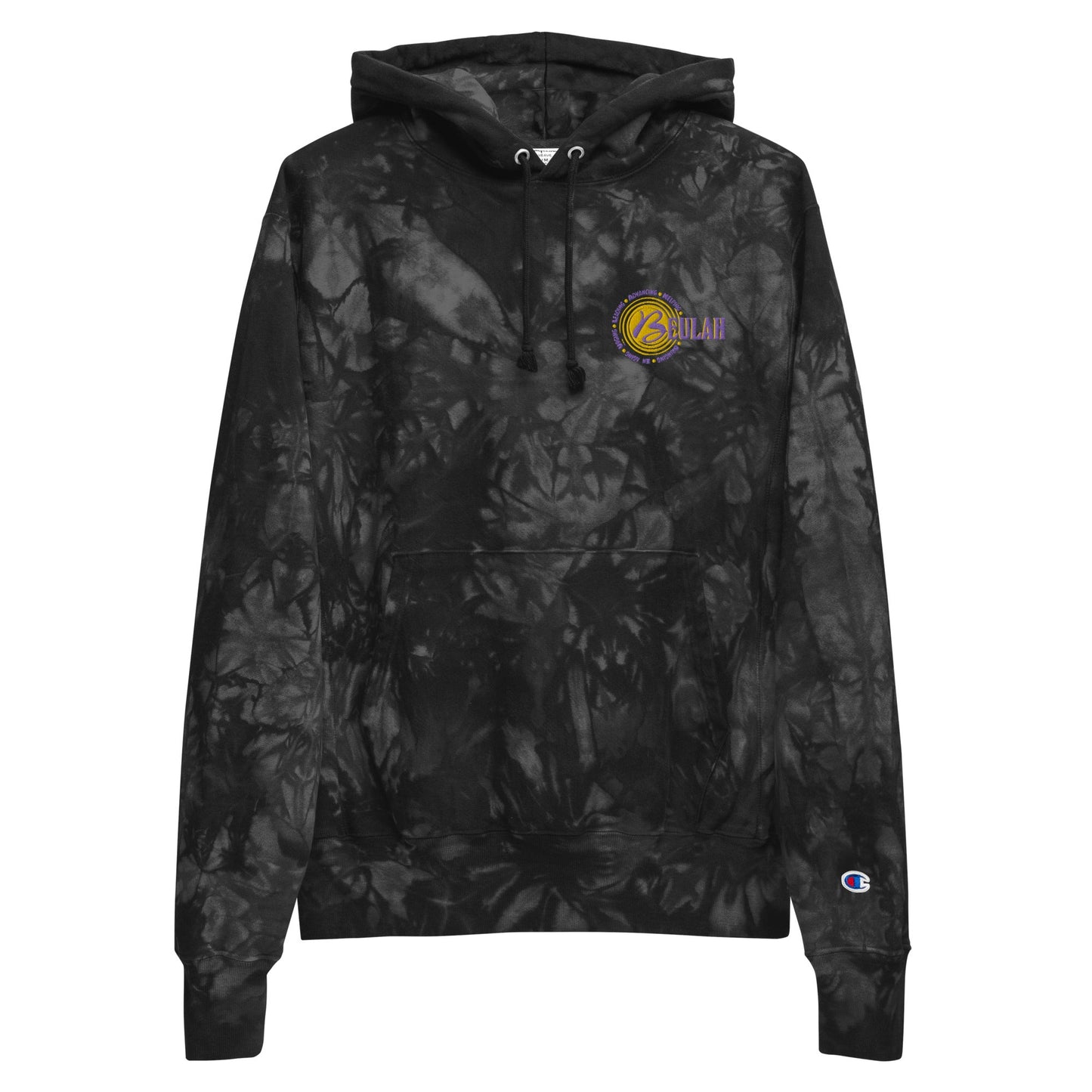 Logo - Men's Champion tie-dye hoodie