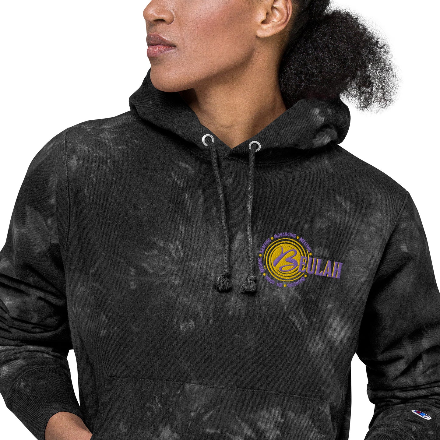 Logo - Women's Champion tie-dye hoodie