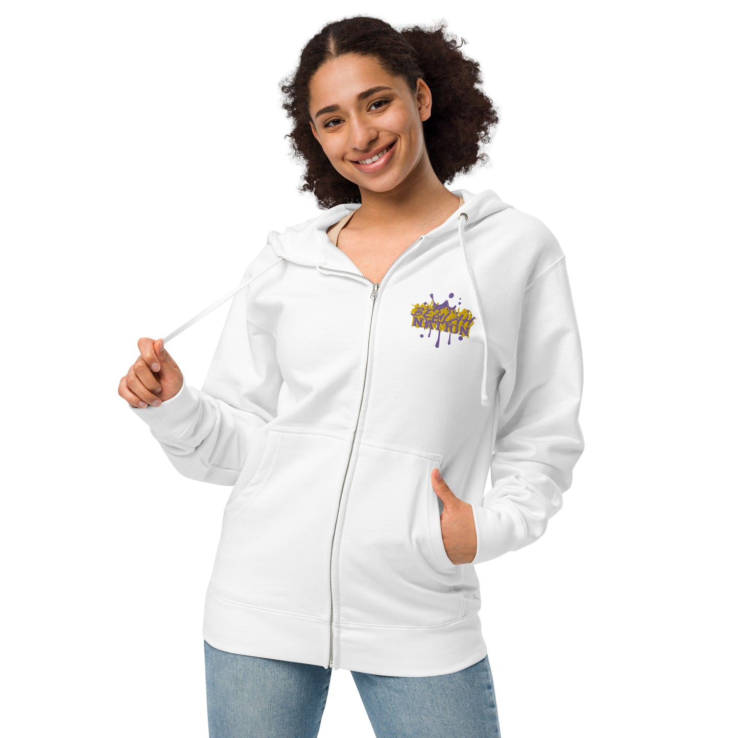 Beulah Nation - Unisex fleece zip up hoodie