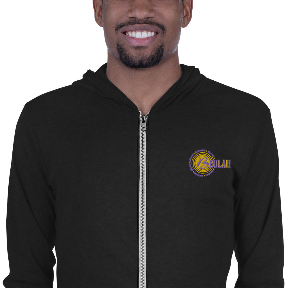 Logo - Lightweight unisex zip hoodie