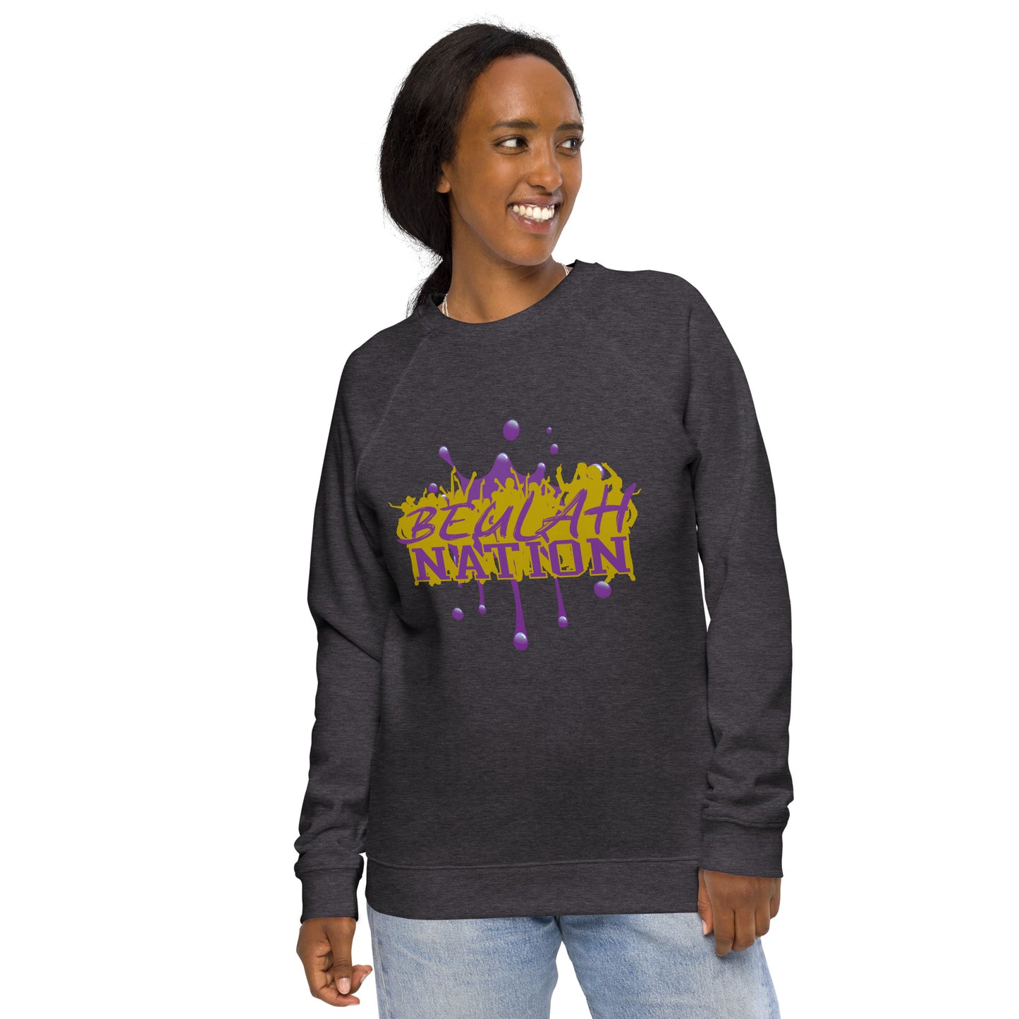 Beulah Nation - Unisex organic raglan sweatshirt